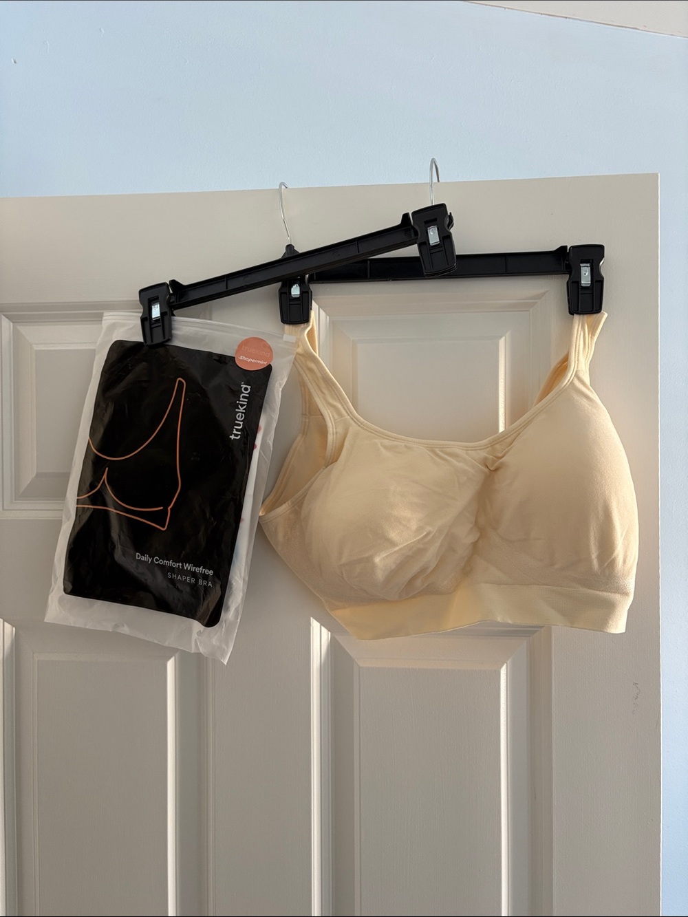 Shapermint Seamless Wirefree Bra in Cream